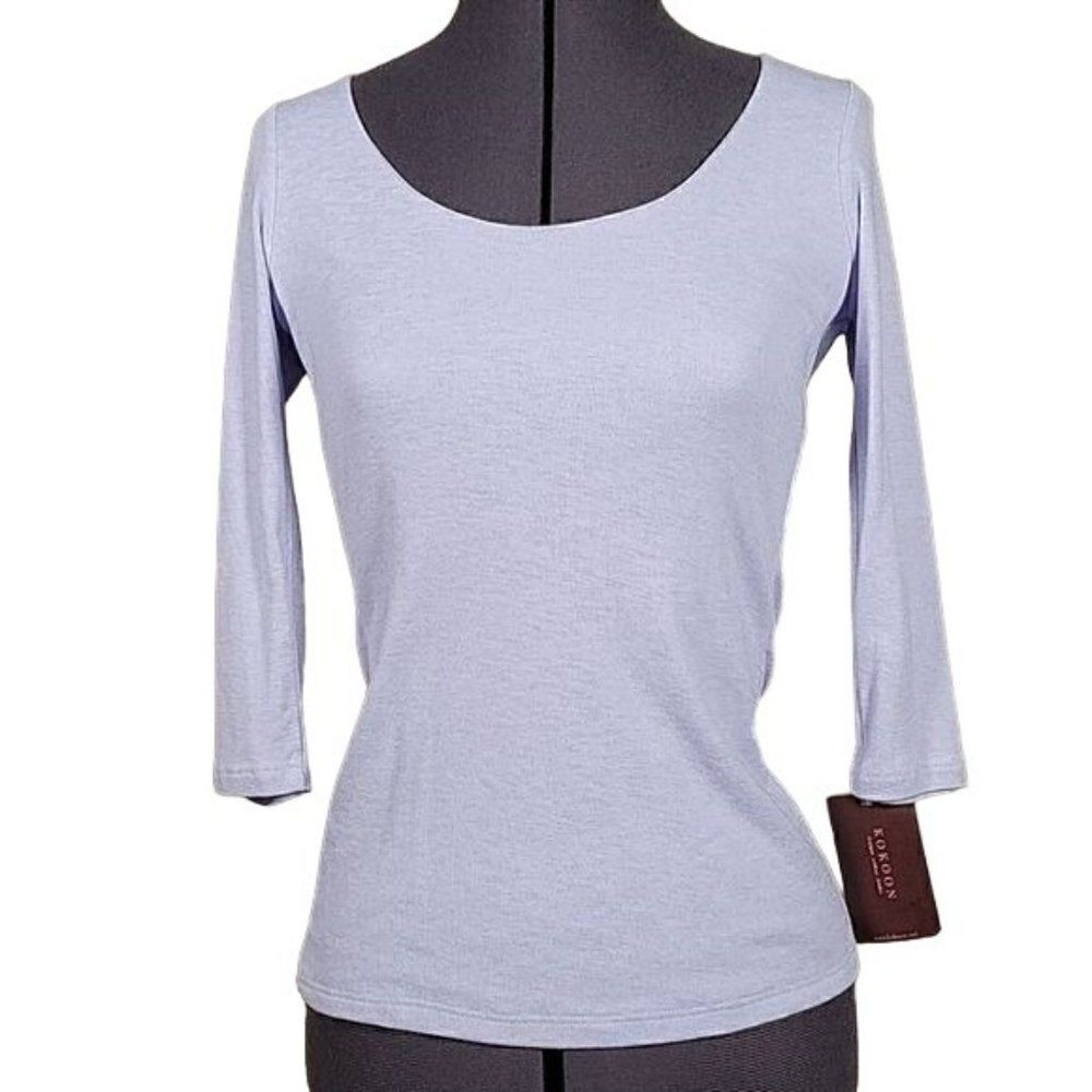 Kokoon Lilac Scoop Neck Knit Top Sz XS